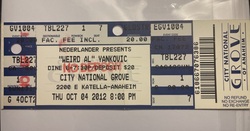 "Weird Al" Yankovic on Oct 4, 2012 [926-small]
