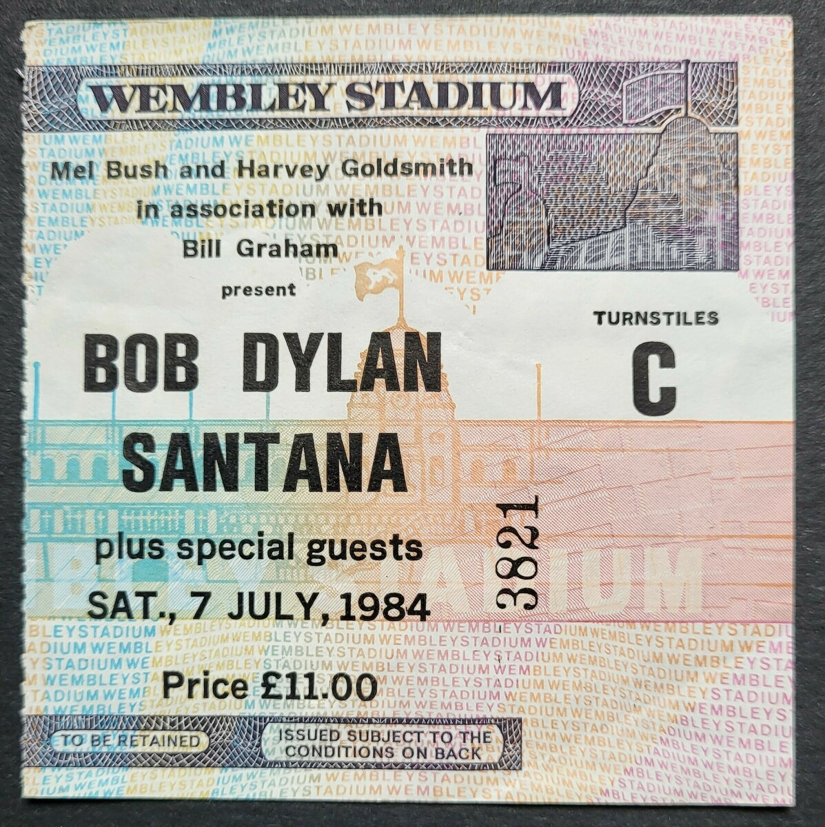 Jul 07, 1984: Bob Dylan / UB40 / Santana / Nick Lowe and His