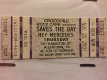 Saves The Day / Thursday / Hey Mercedes on Nov 20, 2001 [651-small]