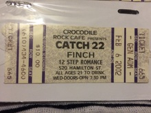 Catch 22 / Finch / 12 Step Romance on Feb 6, 2002 [655-small]