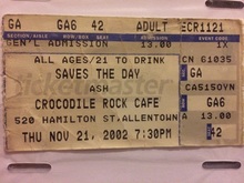 Circle And Square / Plan B / Saves The Day / Ash on Nov 21, 2002 [659-small]