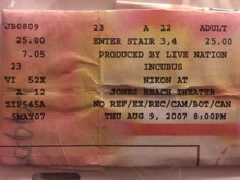 The Bravery / Simon Dawes / Incubus on Aug 9, 2007 [679-small]
