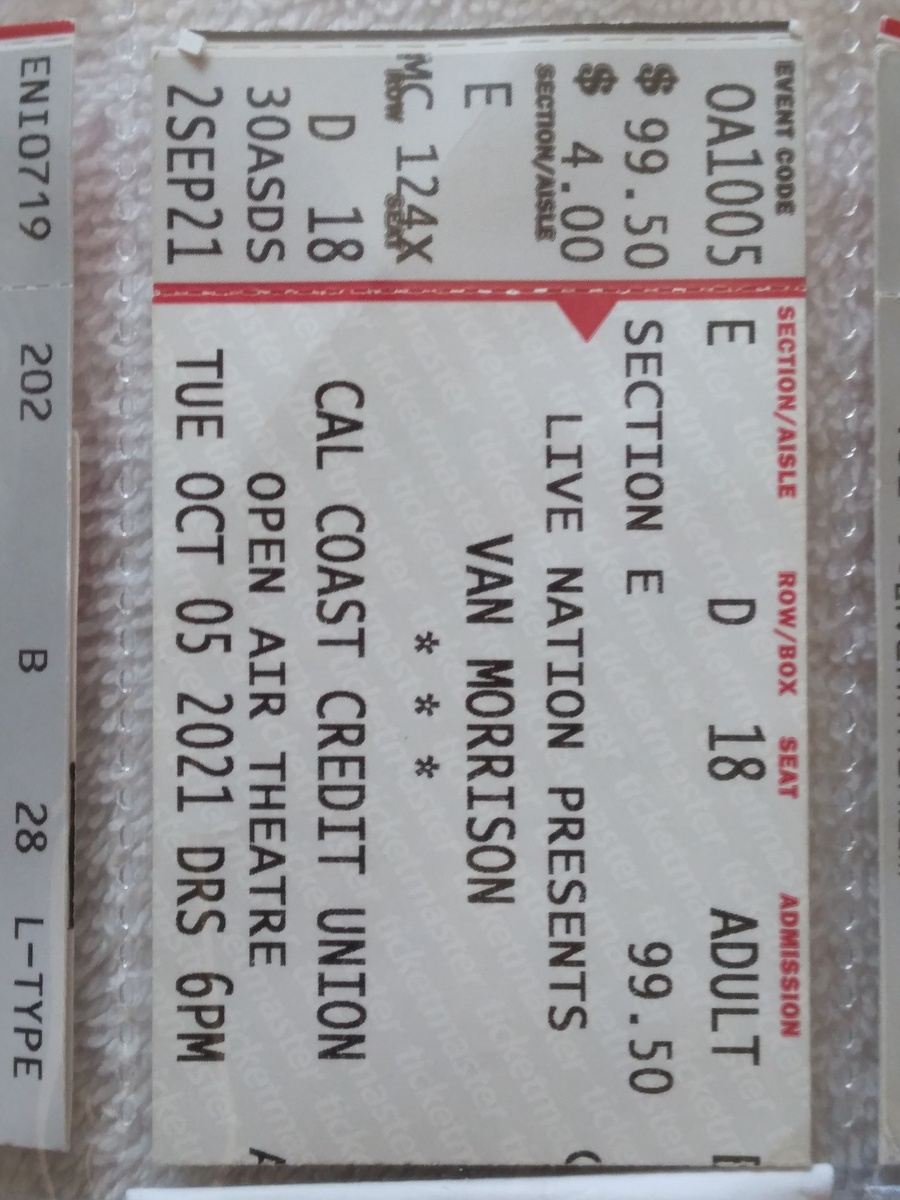 1993 Concert History of Cal Coast Credit Union Open Air Theatre San