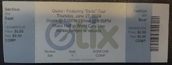 ticket stub, tags: Gig Poster - Quasi / Marnie Stern on Jun 27, 2024 [727-small]