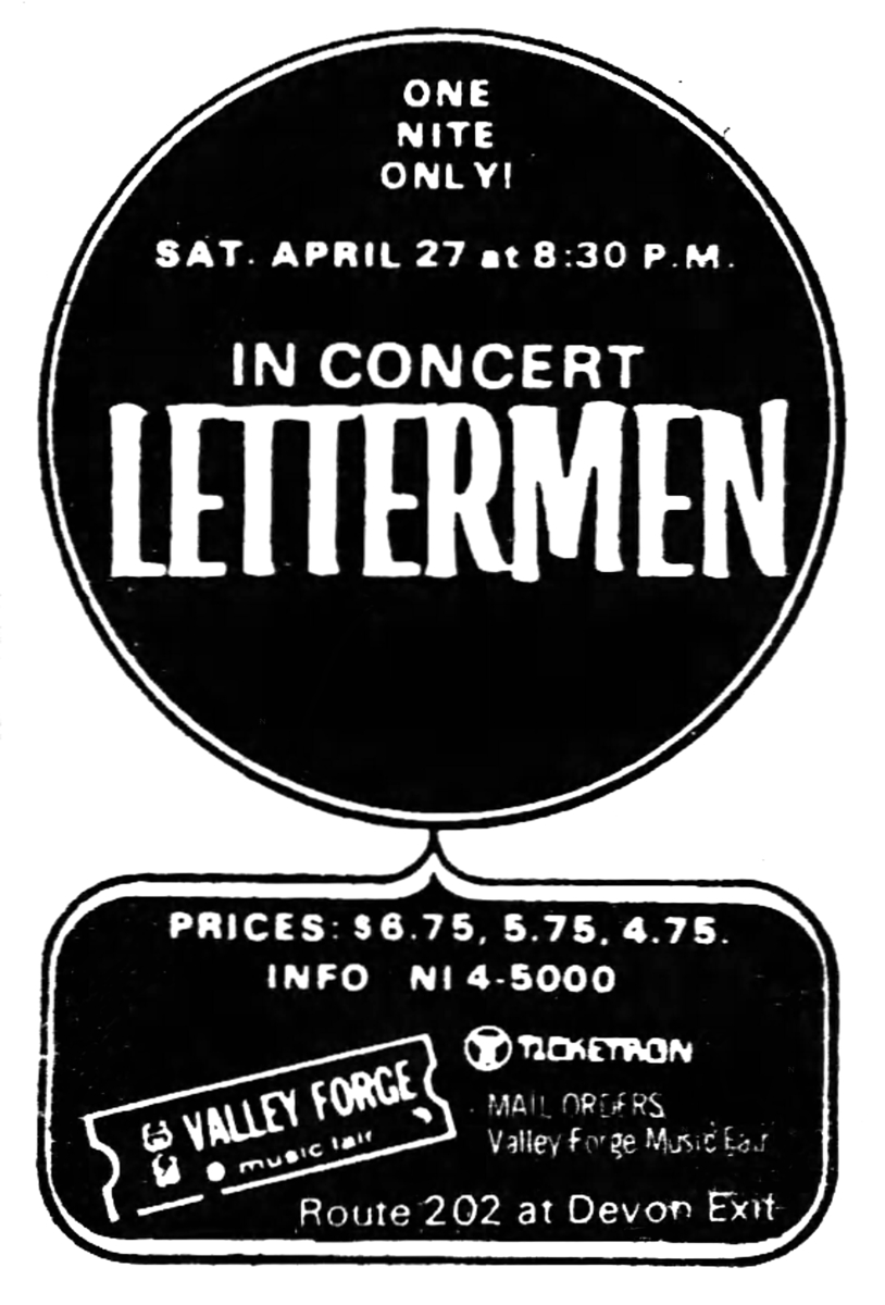 The Lettermen Concert & Tour History (Updated for 2025 2025