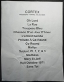 Cortex setlist, tags: Setlist - Cortex on Jul 2, 2024 [571-small]