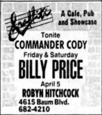 Robyn Hitchcock & The Egyptians / The Grapes Of Wrath on Apr 5, 1988 [921-small]
