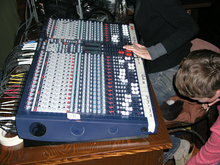 Sound board at Broken City, Calgary AB, Sea Ray / A Northern Chorus on Jul 30, 2004 [913-small]