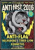 Anti-Flag / Belvedere / Tired Lion / Kenneths on Jun 23, 2016 [875-small]
