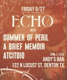 Echo / Summer Of Peril / A Brief Memoir / Atcitdio on Sep 27, 2024 [159-small]