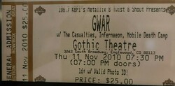 The Casualties / Gwar / Infernaeon / Mobile Deathcamp on Nov 11, 2010 [370-small]