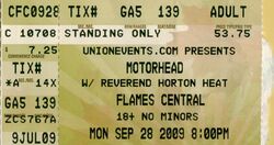 Motörhead / Nashville Pussy / Reverend Horton Heat on Sep 28, 2009 [143-small]