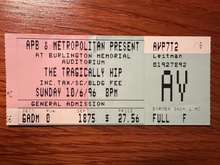 The Tragically Hip on Oct 6, 1996 [144-small]