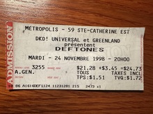 Deftones / Quicksand / Pitchshifter on Nov 24, 1998 [152-small]