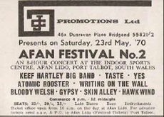Keef Hartley Band / Taste / Yes / Atomic Rooster / Hawkwind / Writing on the wall / Bloody Welsh / Gypsy / Skin Alley on May 23, 1970 [545-small]