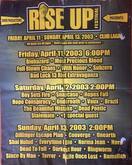 Rise Up Festival 2003 on Apr 11, 2003 [406-small]