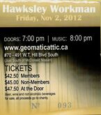 Hawksley Workman on Nov 2, 2012 [316-small]
