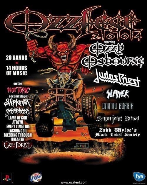 ozzy osbourne tour history