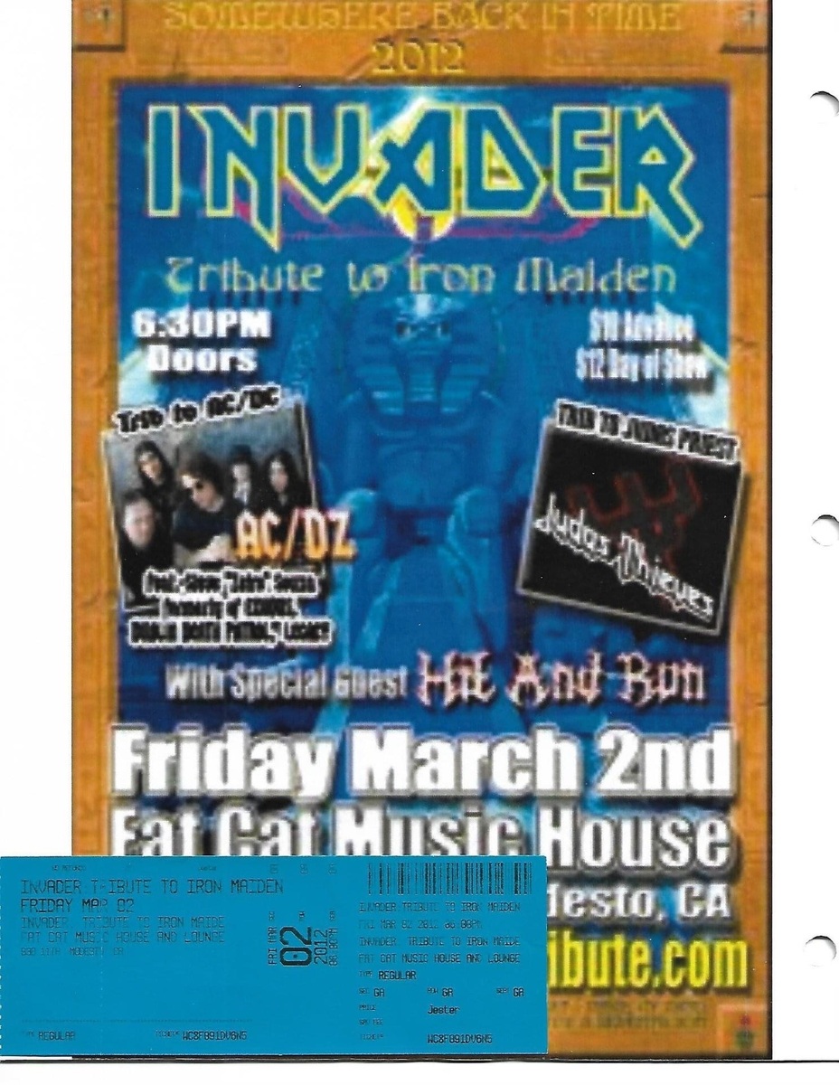 Mar 02, 2012: Invader / AZ/DZ - Trib. to AC/DC / Hit and Run / Nothing ...