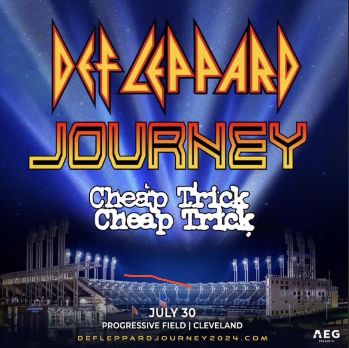 Jul 30, 2024 Journey / Def Leppard / Cheap Trick at Progressive Field(02)