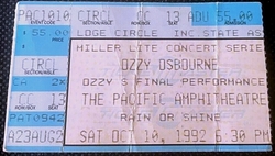 Ozzy Osbourne / Alice In Chains on Oct 10, 1992 [668-small]