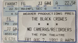 The Black Crowes on Aug 7, 1992 [478-small]