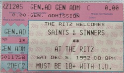 Saints & Sinners on Dec 5, 1992 [496-small]