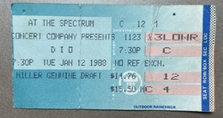 Dio / Megadeth / Savatage on Jan 12, 1988 [035-small]