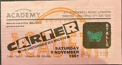 carter the unstoppable sex machine / Inspiral Carpets / The Family Cat on Nov 9, 1991 [280-small]