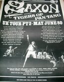 Tour Advert courtesy Saxon Deep Discography, Saxon / Tygers of Pan Tang on Jun 10, 1980 [754-small]