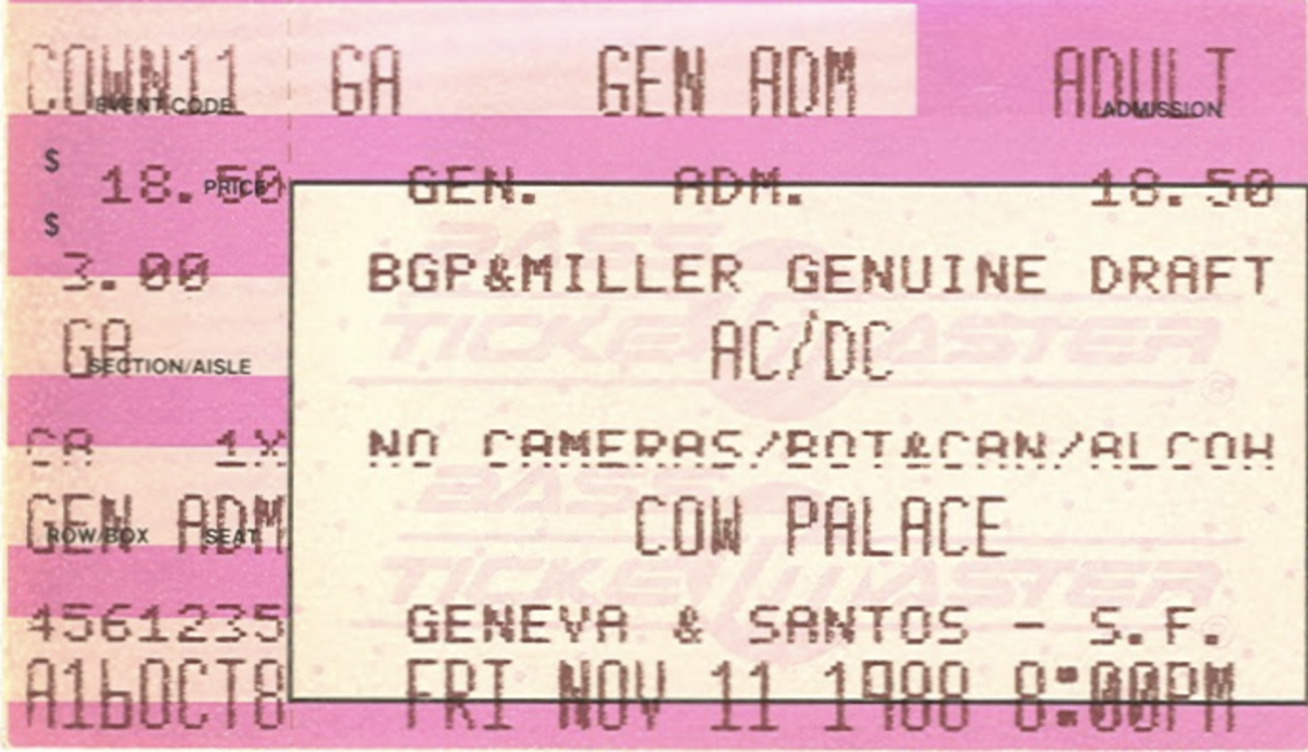 AC/DC's 1988 Concert & Tour History | Concert Archives