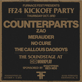Counterparts / Zao / Merauder / No Cure / The Callous Daoboys on Oct 3, 2024 [437-small]
