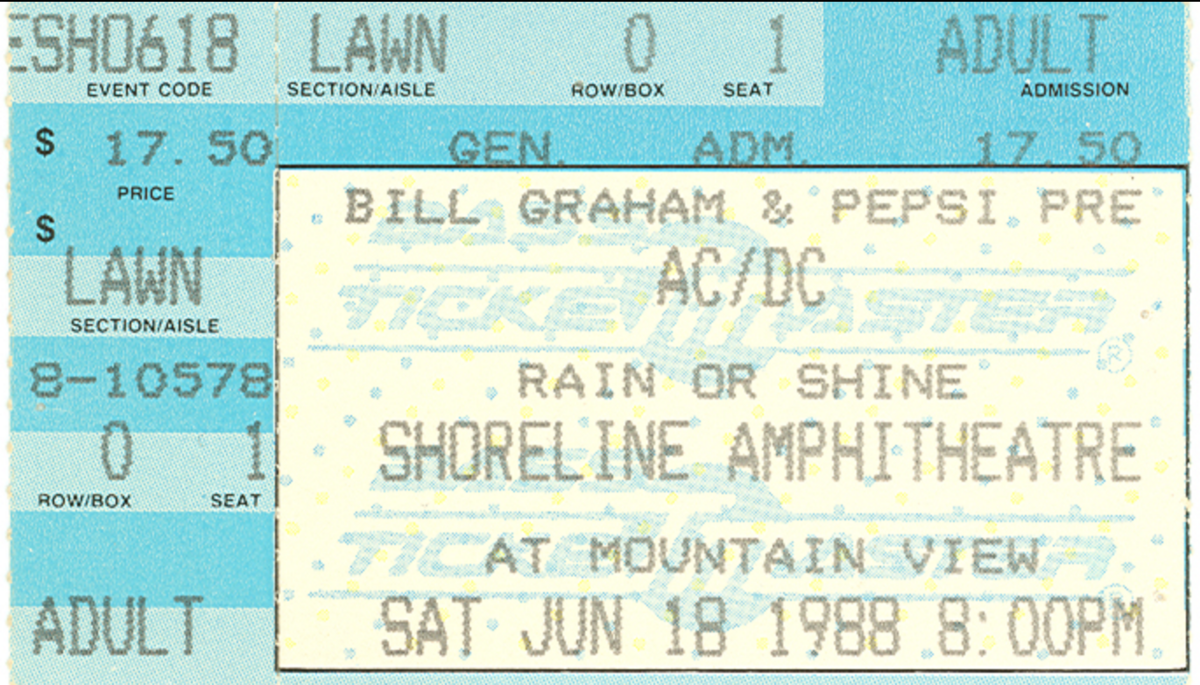 AC/DC's 1988 Concert & Tour History | Concert Archives