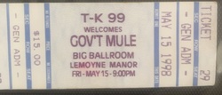 Gov't Mule / The Derek Trucks Band on May 15, 1998 [136-small]