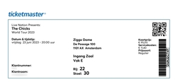 tags: The Chicks (fka Dixie Chicks), Ticket, Ziggo Dome - The Chicks (fka Dixie Chicks) / Maren Morris on Jun 23, 2023 [397-small]