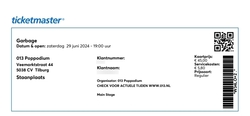 tags: Garbage, Ticket, Poppodium 013 - Garbage / Lucia & The Best Boys on Jun 29, 2024 [537-small]