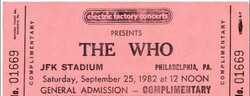 The Who / The Clash / Santana / The Hooters on Sep 25, 1982 [034-small]