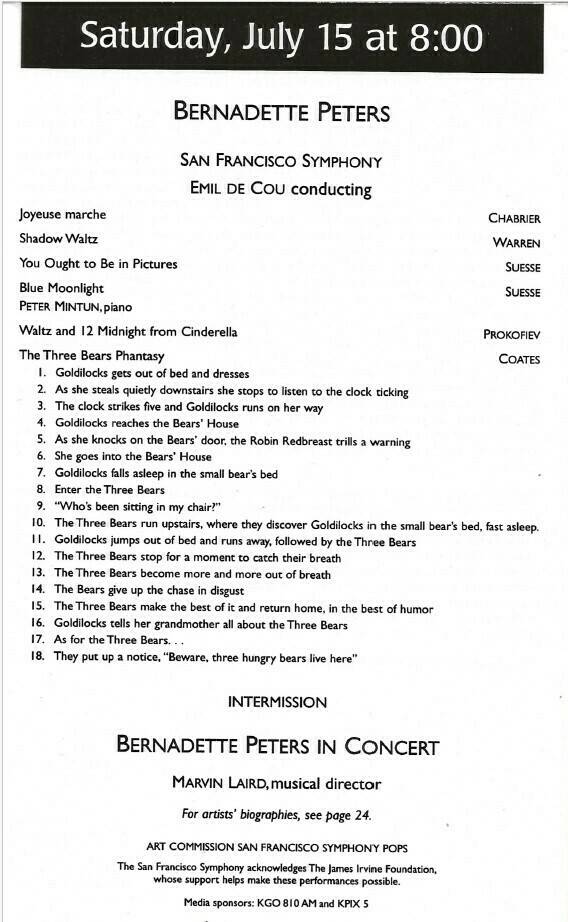 San Francisco Symphony Concert Tour History Concert Archives