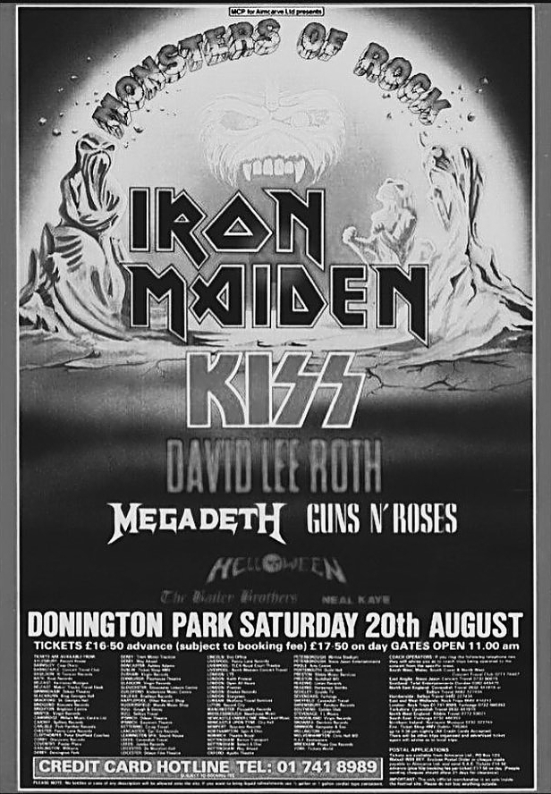 Aug 20, 1988: Monsters of Rock England 1988 at Donington Park