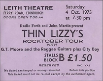 Thin Lizzy / G.T. Moore & The Reggae Guitars / City Boy on Oct 4, 1975 [114-small]