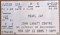 Pearl Jam / Sleater-Kinney / Eddie Vedder on Sep 12, 2005 [705-small]