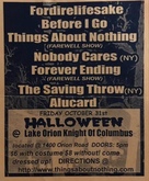 ForDireLifeSake / Before I Go / Things About Nothing / Nobody Cares / Forever Ending / The Saving Throw / Alucard on Oct 31, 2003 [331-small]