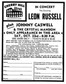 Leon Russell / Johnny Caswell & The Crystal Mansion on Oct 23, 1971 [819-small]
