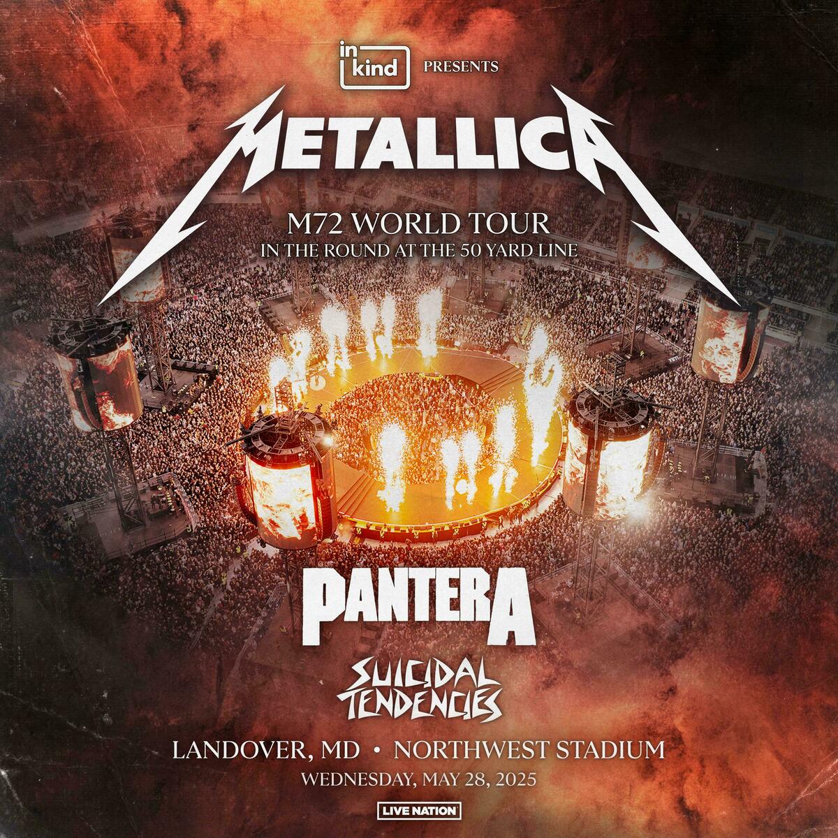 Concert history of northwest stadium landover maryland united states
