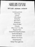 Shelby Lynne / Waylon Payne / Meg McRee on Sep 26, 2024 [827-small]