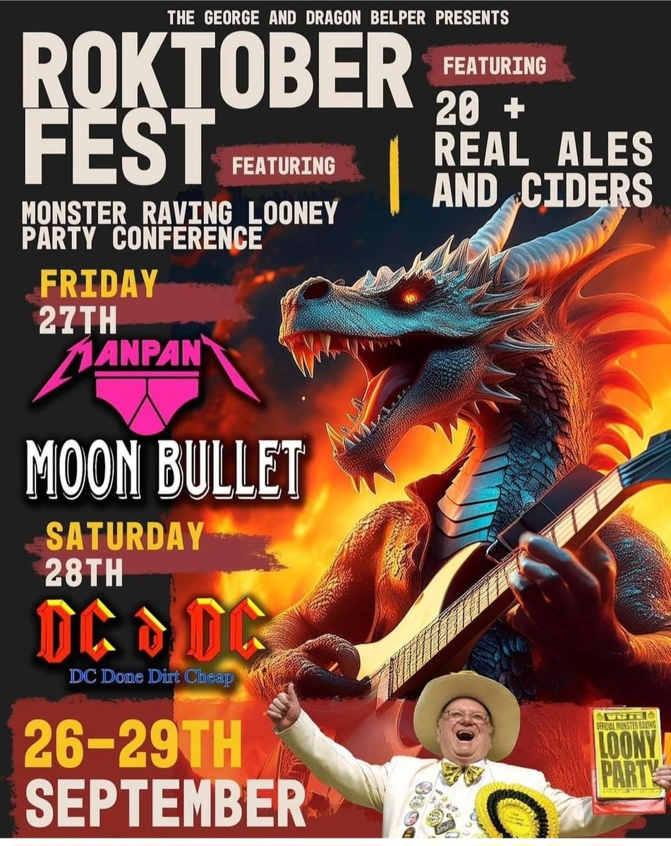Concert History of The Back Swan Belper, UK (Updated for 2024