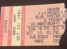 Blue Oyster Cult / Foghat on Oct 11, 1981 [912-small]