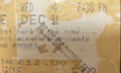 The Pogues / Two lost sons on Dec 4, 1991 [224-small]