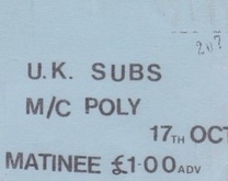 UK Subs on Oct 17, 1981 [340-small]