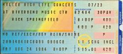 Rick Springfield  / Corey Hart on Aug 24, 1984 [810-small]